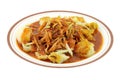 Mamak Rojak, or Indian rojak Pasembor served on a Plate Royalty Free Stock Photo