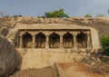 Mamallapuram, with its striking bas-reliefs and stone temples, is an open-air museum. India Royalty Free Stock Photo