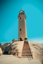 Mamallapuram Light House is UNESCO World Heritage Site located at Great South Indian architecture, Tamil Nadu, Mamallapuram