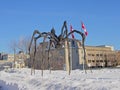 `Maman` bronze spider sculpture in open air in Ottawa