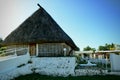 Mamanuca Island, Fiji, Aug 2019. Church building in a local village. On any Sunday, village activities revolve around the services