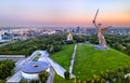 Mamayev Kurgan with the Motherland Calls statue. Volgograd, Russia