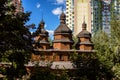 Mamayeva Sloboda museum in Kyiv city, Ukraine