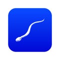 Mamba snake icon blue vector Royalty Free Stock Photo