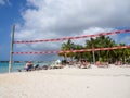 Mambo beach - volley ball net Royalty Free Stock Photo