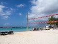 Mambo beach - volley ball net Royalty Free Stock Photo