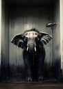 Mammal animal elephant wild wildlife Royalty Free Stock Photo