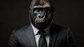 Mammal portrait black head gorilla primate wildlife ape male animals face