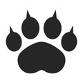 Paw print Footstep icon Footprint clipart