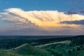 Mammatus cloud formation over Boulder, Colorado Royalty Free Stock Photo