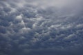 Beautiful Mammatus clouds seen over Bowling Green Ohio