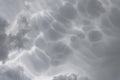 Mammatus clouds Royalty Free Stock Photo