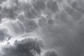 Mammatus clouds Royalty Free Stock Photo