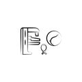 Mammogram, human, healthcare hand drawn icon. One of the women health icons for websites, web design, mobile app