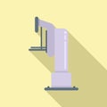 Mammogram machine icon flat vector. Breast health