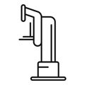 Mammogram machine icon outline vector. Breast health