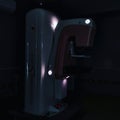 Mammography system in the dark room with spotlights Royalty Free Stock Photo