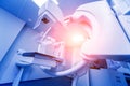 Mammography test at the hospital. Medical equipment Royalty Free Stock Photo