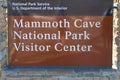 Mammoth Cave National Park Visitor Center Sign Royalty Free Stock Photo