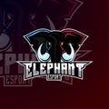 Mammoth Elephant Mascot Logo Design For Sport and Esport Gaming