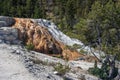 Mammoth Hot Spring Terraces at Yellowstone National Park Wyoming USA Royalty Free Stock Photo