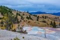 Mammoth hot spring in Yellowstone NationalPark