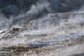 Mammoth Hot Springs in Yellowstone National Park. USA Royalty Free Stock Photo