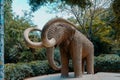 Mammoth sculpture in the park of the Citadel of Barcelona was a military fortress built by order of Philip V