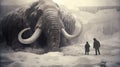 Mammoth In The Snow: A Stunning Artwork Inspired By Anton Semenov