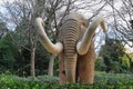 Mammoth statue in Ciutadella Park Royalty Free Stock Photo