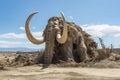 Mammoth statue. Generate Ai