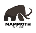 Mammoth vector logo template design Royalty Free Stock Photo