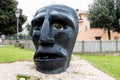 Mamuthones mask sculpture