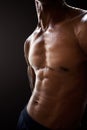 Man abdominal muscles Royalty Free Stock Photo