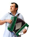 A man with accordion