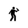 Man, alcohol, drink icon. Element of daily routine icon Royalty Free Stock Photo