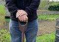 Man on an Allotment Prepaired for Cultivation