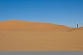 Man alone dune desert sahara