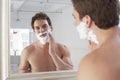 Man Applying Shaving Cream