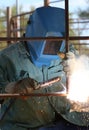 Man Arc welder Royalty Free Stock Photo