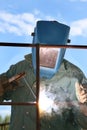 Man Arc welder Royalty Free Stock Photo