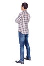 Man with arms crossed full body Royalty Free Stock Photo