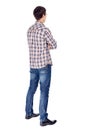 Man with arms crossed full body Royalty Free Stock Photo