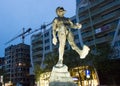 The Man of Atlantis Sculpture in Waterloo Blvd. Brussels, Belgium