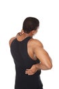 Man - back and neck pain Royalty Free Stock Photo