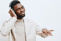 man background handsome american fashion headphones portrait guy dj black style music african