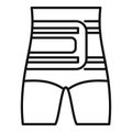 Man bandage icon outline vector. Damage body