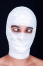 Man with a bandaged head Royalty Free Stock Photo