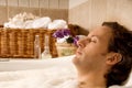 Man in bath Royalty Free Stock Photo