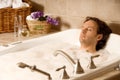 Man in a bath Royalty Free Stock Photo